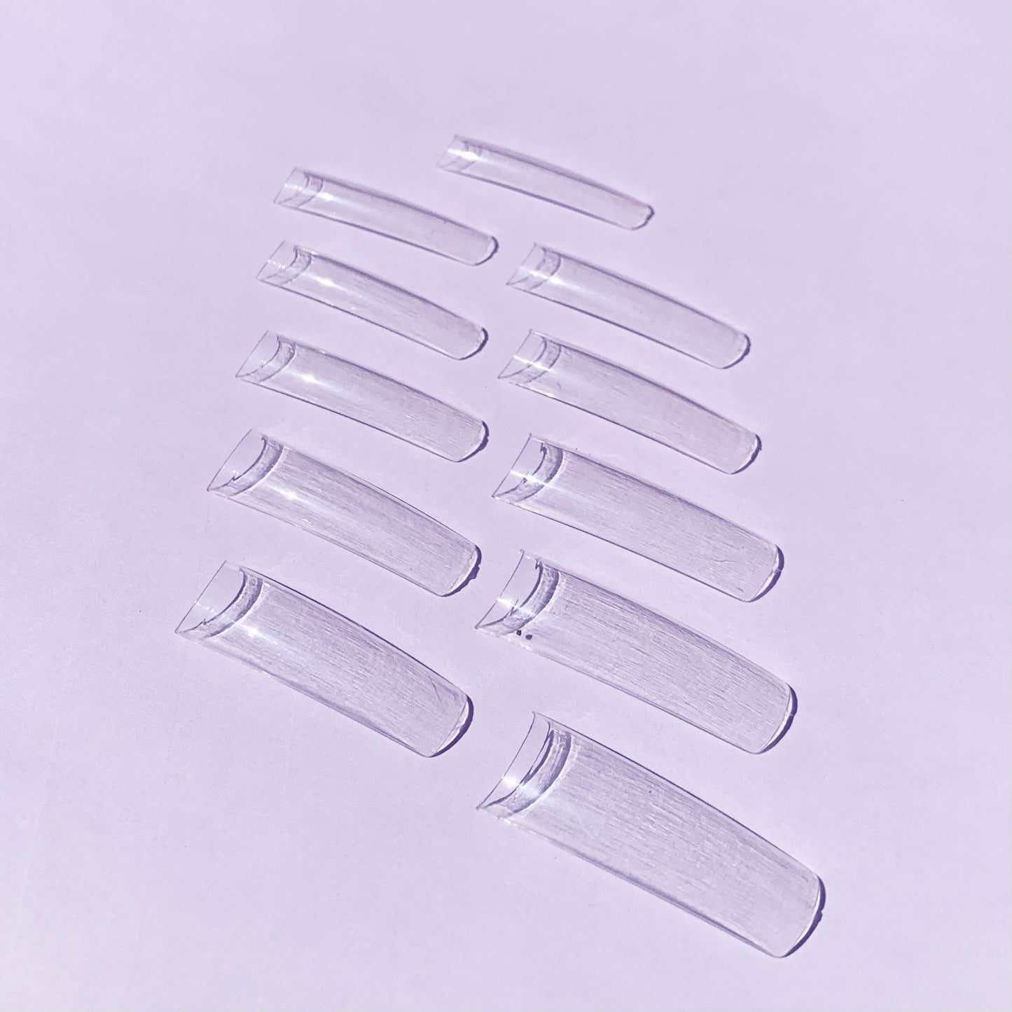 Natural Square Tips - Clear (Size 0-10)